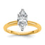1 Carat Lab-Grown Diamond Marquise Solitaire Engagement Ring