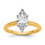 1-1/2 Carat Lab-Grown Diamond Marquise Solitaire Engagement Ring