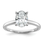 1-1/2 Carat Lab-Grown Diamond Oval Solitaire Engagement Ring - Sophia Jewelers