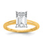2 Carat Lab-Grown Diamond Octagon / Emerald Solitaire Engagement Ring