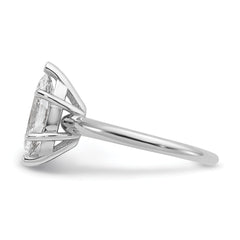 14k White Gold 2 carat Certified Lab Grown Diamond VS+ F+ Marquise Solitare Complete Engagement Ring