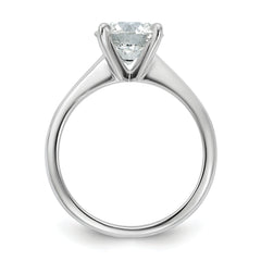 14k White Gold 2 carat Certified Lab Grown Diamond VS+ F+ Round Complete Solitaire Engagement Ring