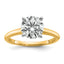 2 Carat Lab-Grown Diamond Round Solitaire Engagement Ring