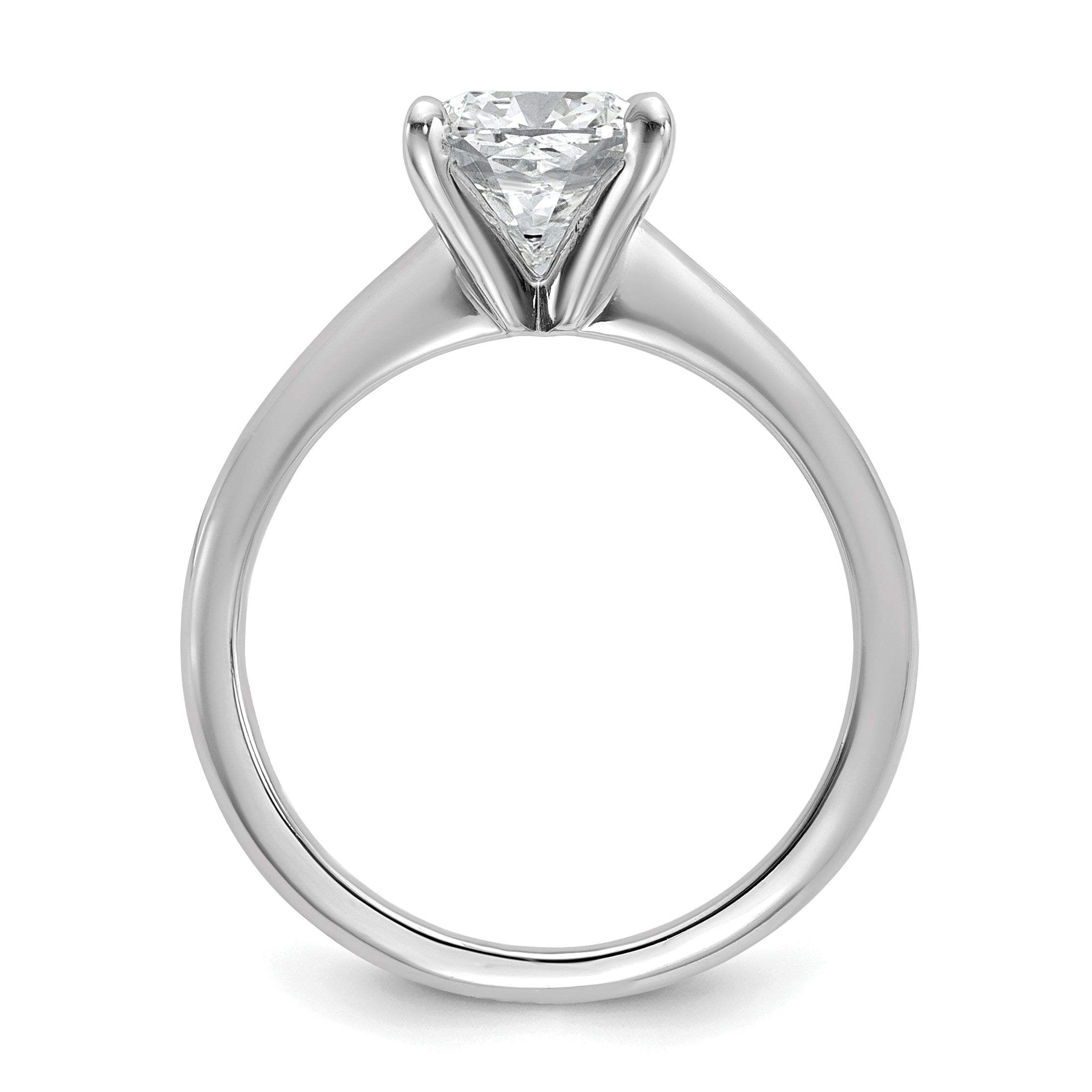 14k Two-tone 3 carat Certified Lab Grown Diamond VS+ F+ Cushion Complete Solitare Engagement Ring