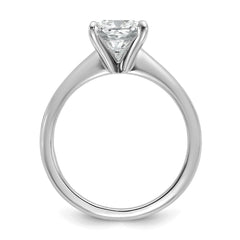 14k Two-tone 3 carat Certified Lab Grown Diamond VS+ F+ Cushion Complete Solitare Engagement Ring