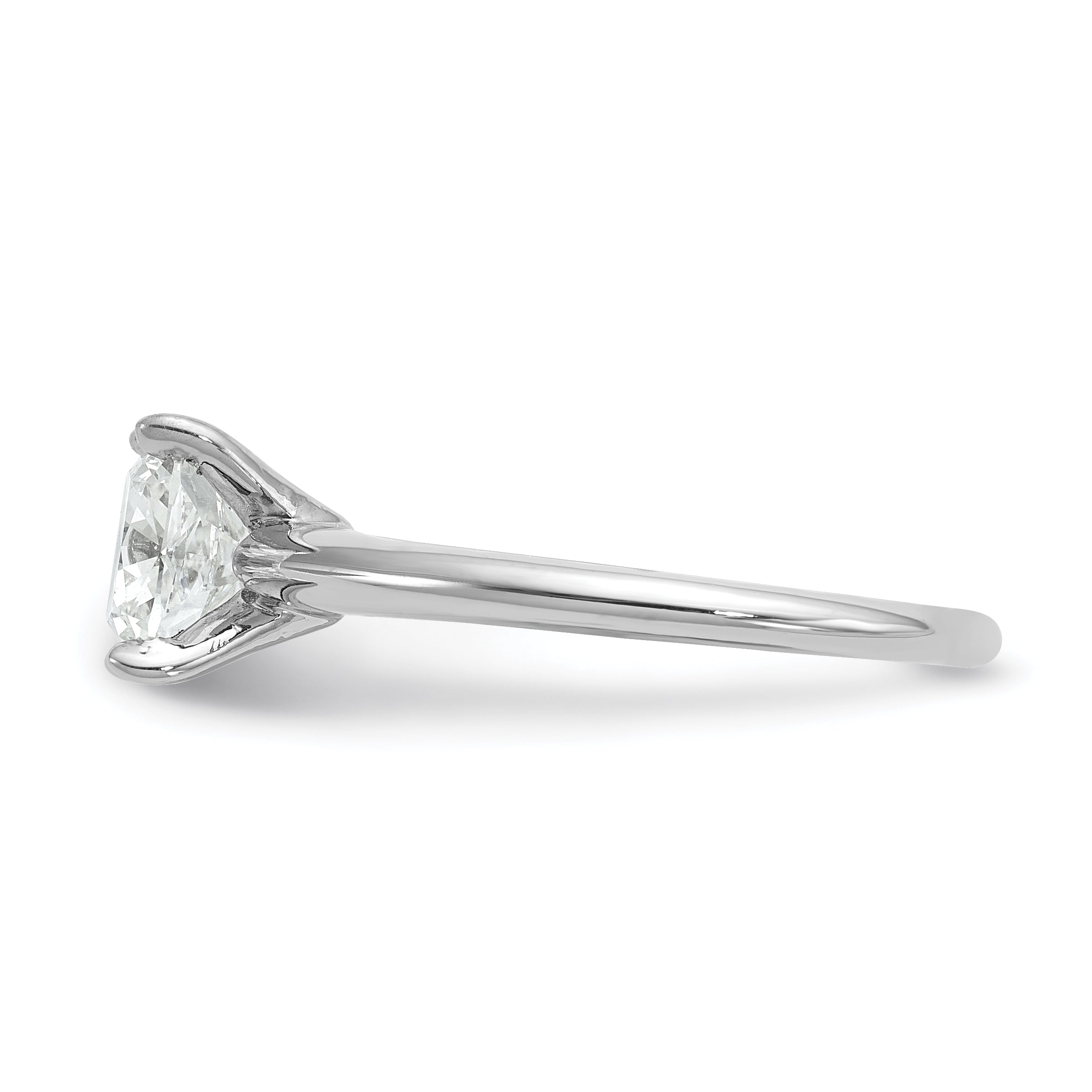 14k Two-tone 3 carat Certified Lab Grown Diamond VS+ F+ Cushion Complete Solitare Engagement Ring