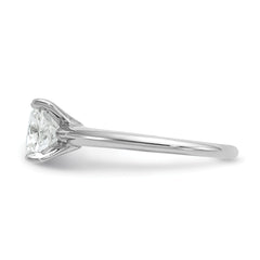 14k Two-tone 3 carat Certified Lab Grown Diamond VS+ F+ Cushion Complete Solitare Engagement Ring