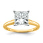 2-1/2 Carat Lab-Grown Diamond Princess Solitaire Engagement Ring