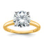 3 Carat Lab-Grown Diamond Round Solitaire Engagement Ring