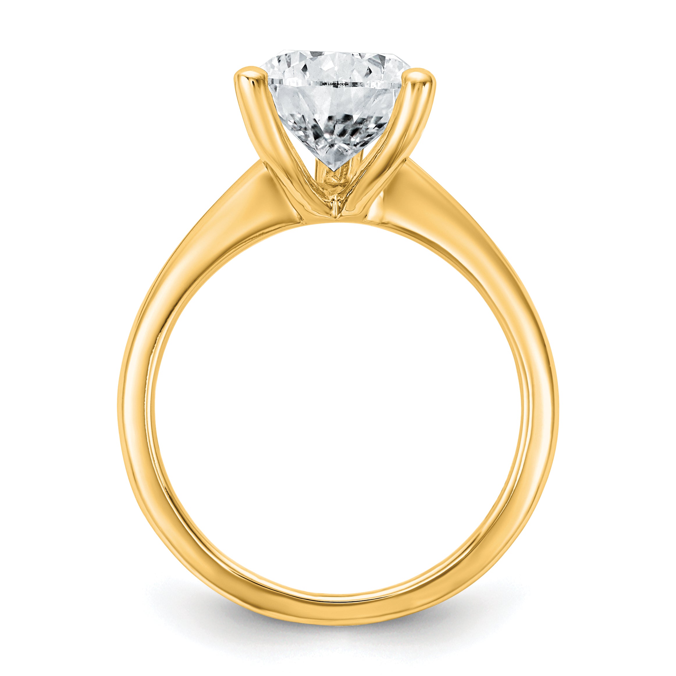 14k Two-tone 4 carat Certified Lab Grown Diamond VS/SI+ G+ Pear Solitare Complete Engagement Ring