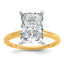 4 Carat Lab-Grown Diamond Octagon / Radiant Solitaire Engagement Ring