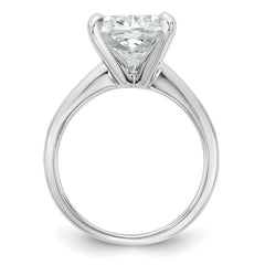 14kw Cert Lab Grown Dia VS+ F+ Cushion Solitaire Engagement Ring