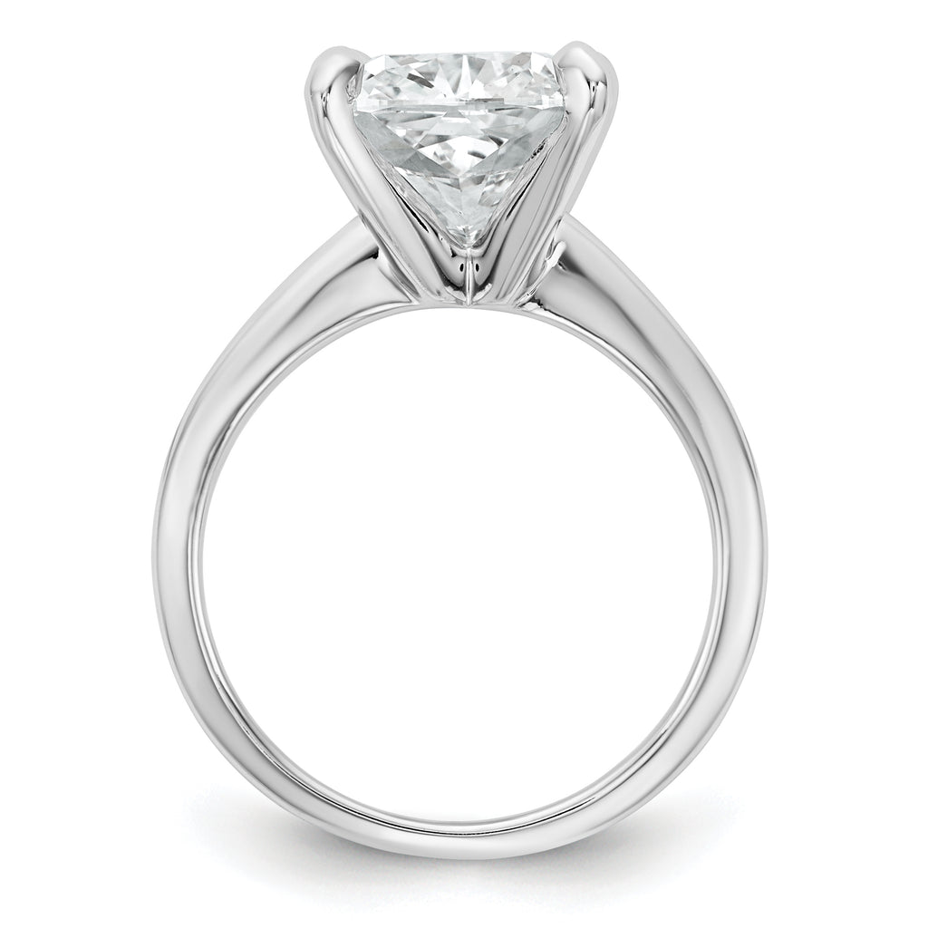 14kw Cert Lab Grown Dia VS+ F+ Cushion Solitaire Engagement Ring