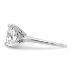 14kw Cert Lab Grown Dia VS+ F+ Cushion Solitaire Engagement Ring