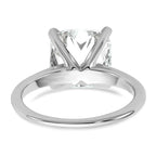 14kw Cert Lab Grown Dia VS+ F+ Cushion Solitaire Engagement Ring