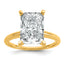5 Carat Lab-Grown Diamond Octagon / Radiant Solitaire Engagement Ring