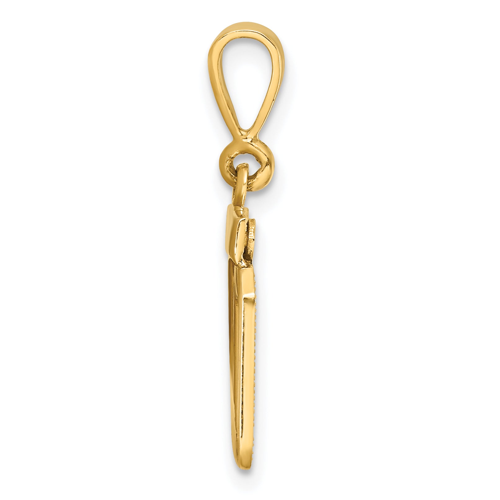 14k Polished Small Number 20 Charm Secondary image