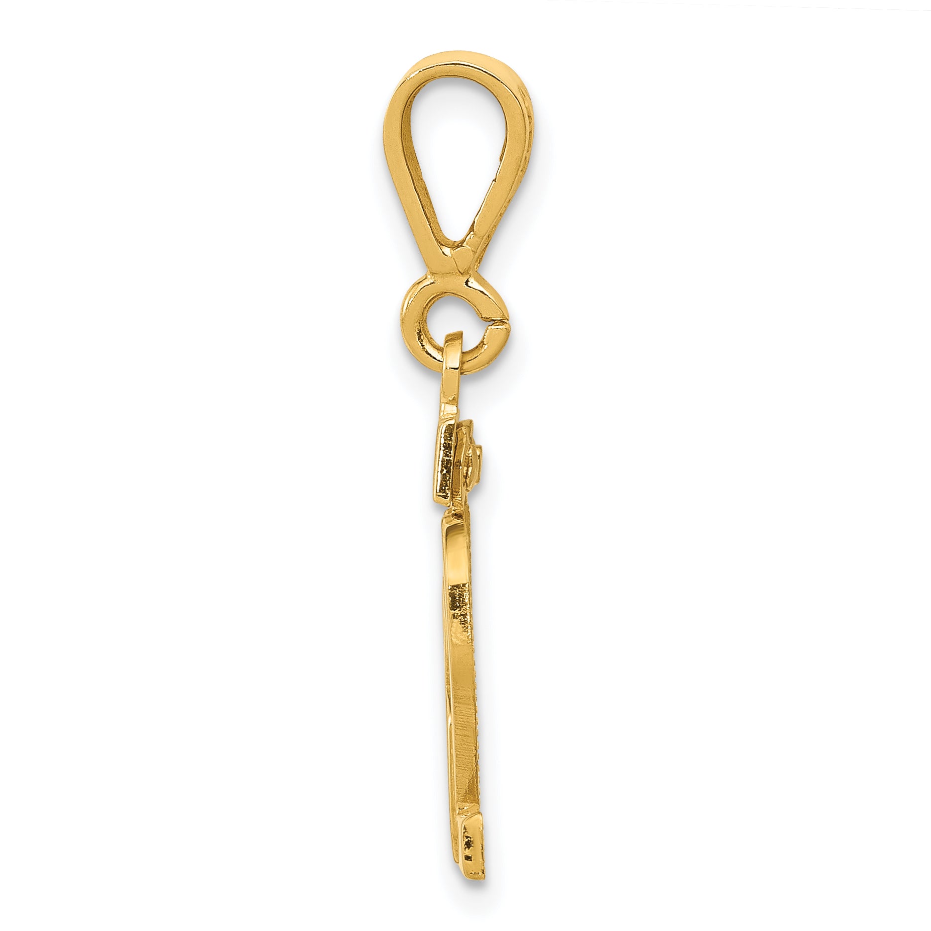 14k Small Polished Number 82 Charm Secondary image