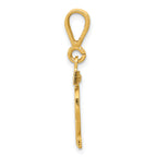 14k Small Polished Number 82 Charm
