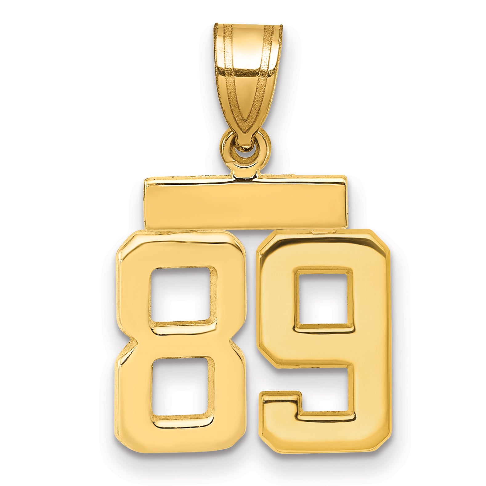 10k Small Polished Number 89 Charm Main image