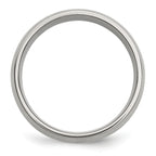 Stainless Steel 14k Yellow Inlay 8mm Brushed Band