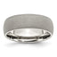 Chisel Stainless Steel Polished with Stone Finish 7mm Band