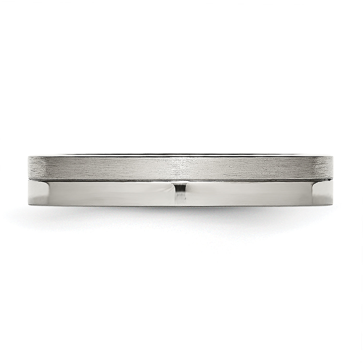 Stainless Steel 4mm Brushed & Polished Band Secondary image