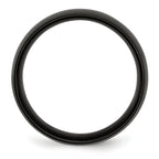 Chisel Stainless Steel Polished Black IP-plated 8mm Band