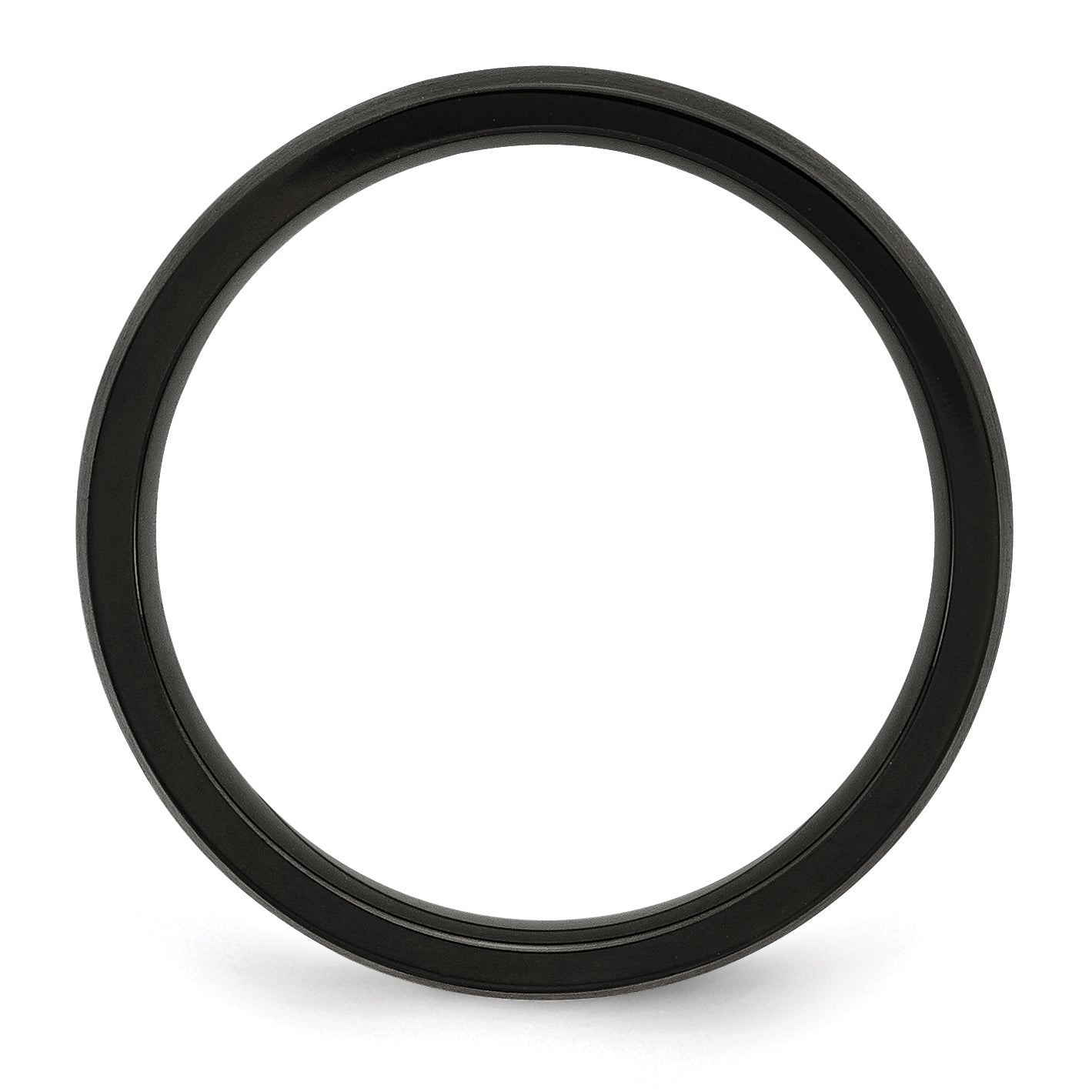 Black IP-Plated Wedding Band in Stainless Steel, 4mm Secondary image