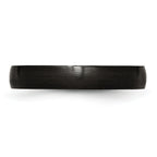 Chisel Stainless Steel Brushed Black IP-plated 4mm Band