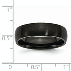 Chisel Stainless Steel Brushed Black IP-plated 6mm Band