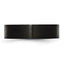Chisel Stainless Steel Brushed Black IP-plated 6mm Flat Band