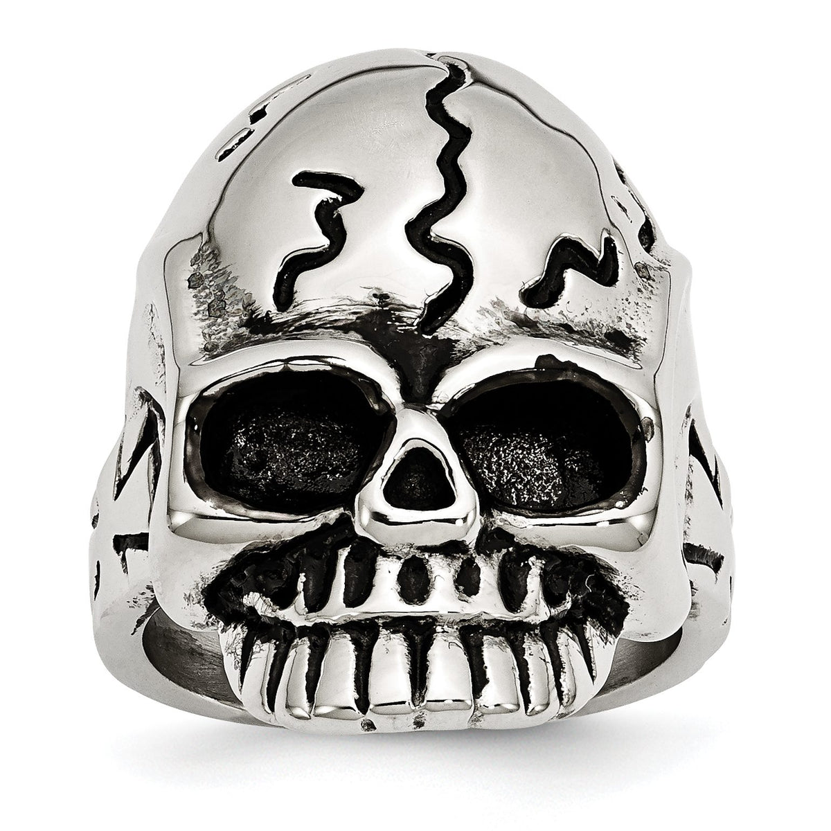 Skull Themed Ring in Stainless Steel - Sophia Jewelers Main image