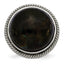 Stainless Steel Polished Labradorite Textured Ring