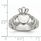 Stainless Steel Polished Claddagh Ring