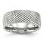 Stainless Steel Polished and Textured 8mm Band