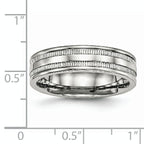 Stainless Steel Polished 6mm Grooved Band