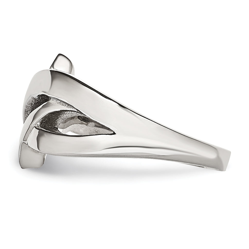 Chisel Stainless Steel Polished Ring