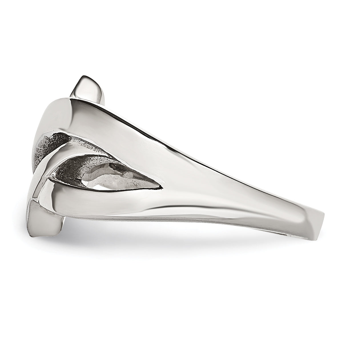Chisel Stainless Steel Polished Ring