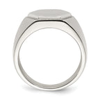 Chisel Stainless Steel Polished Signet Ring