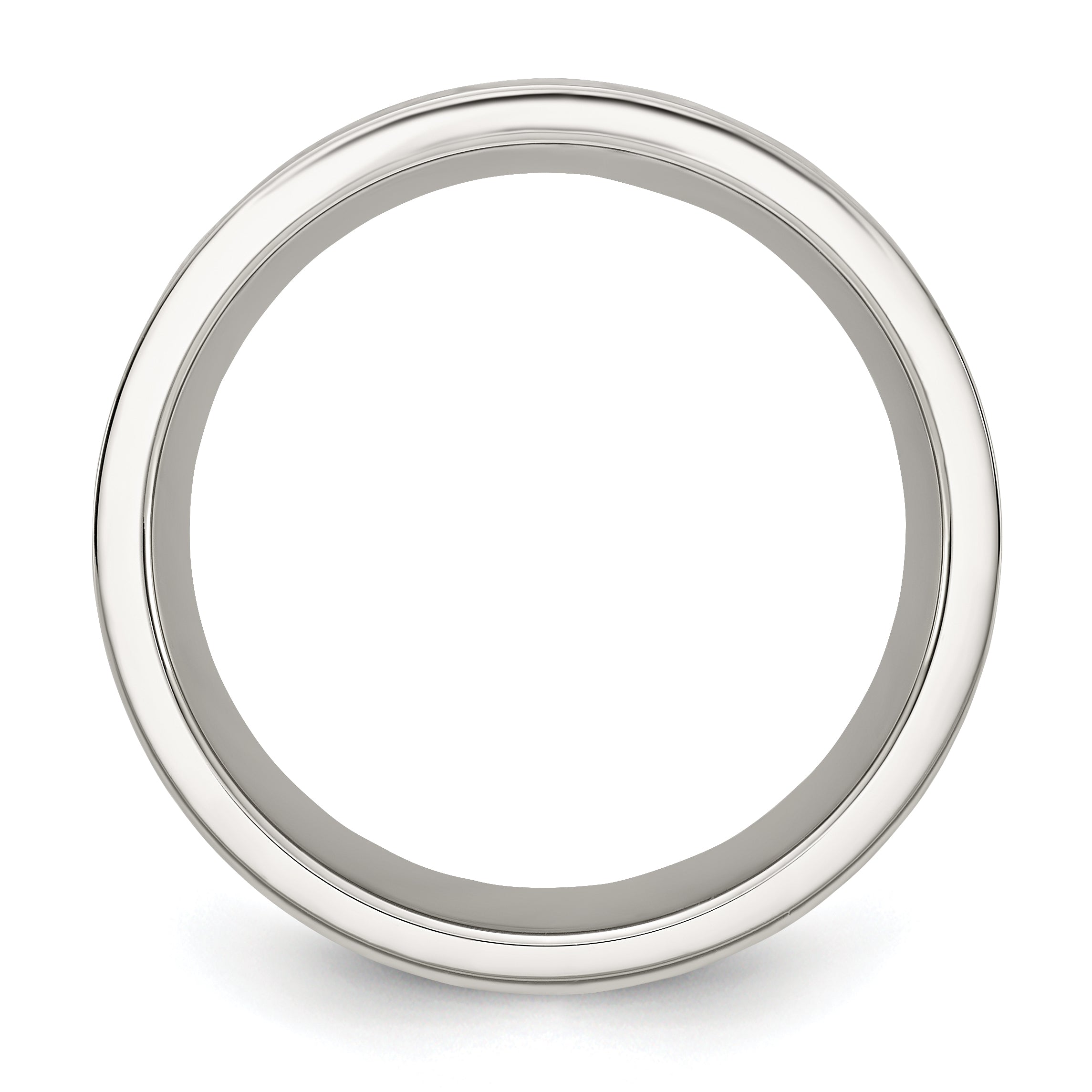 Deer Inlay Wedding Band in Stainless Steel & Wood, 8mm Secondary image