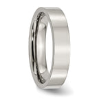 Chisel Stainless Steel Polished 5mm Flat Band