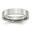 Chisel Stainless Steel Polished 5mm Flat Band