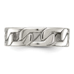 Chisel Stainless Steel Polished Chain Style 7mm Band