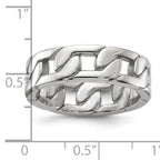 Chisel Stainless Steel Polished Chain Style 7mm Band