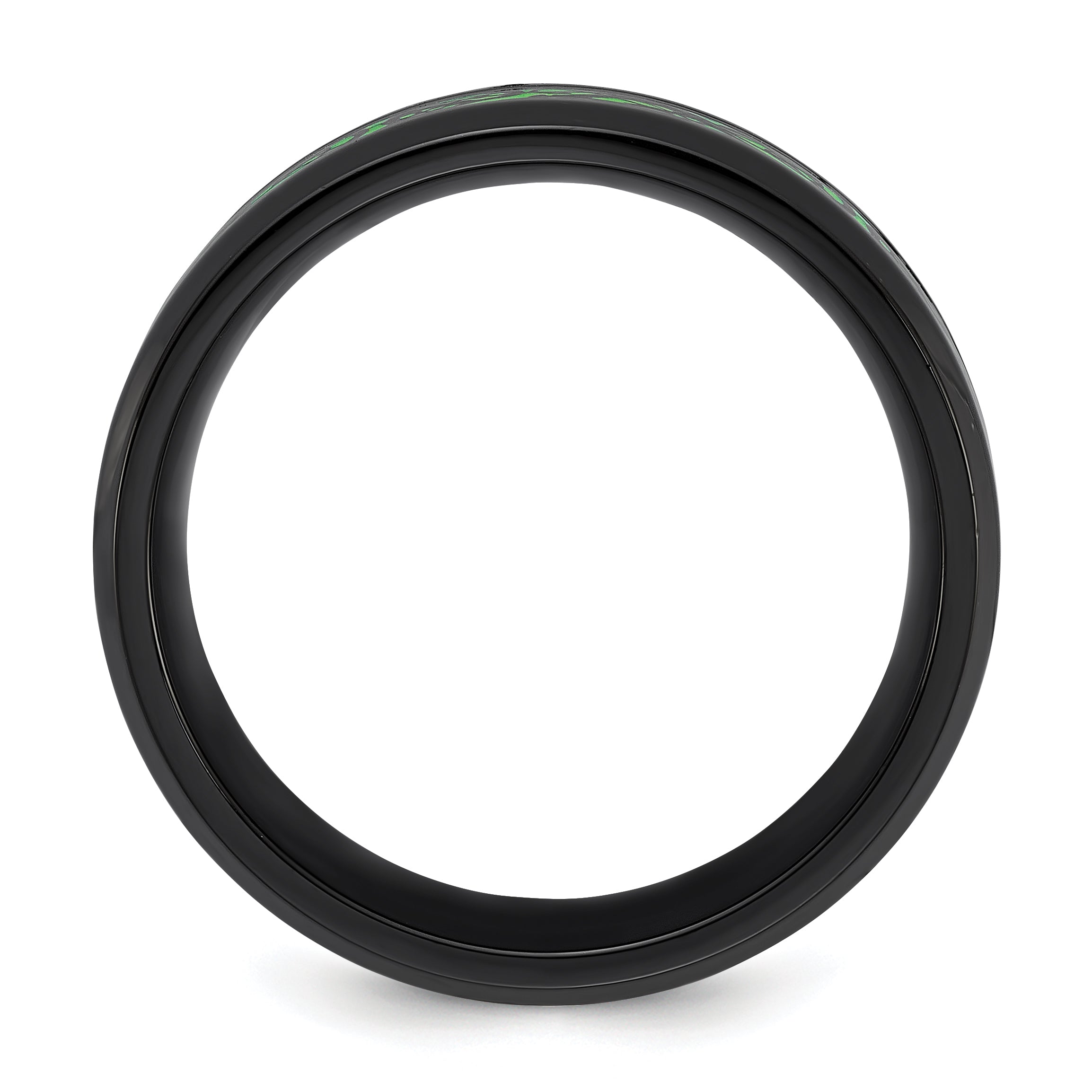 Dragon Design Wedding Band in Black IP-Plated Stainless Steel, 8mm Secondary image