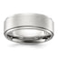 Chisel Stainless Steel Polished with Brushed Center 8mm Band