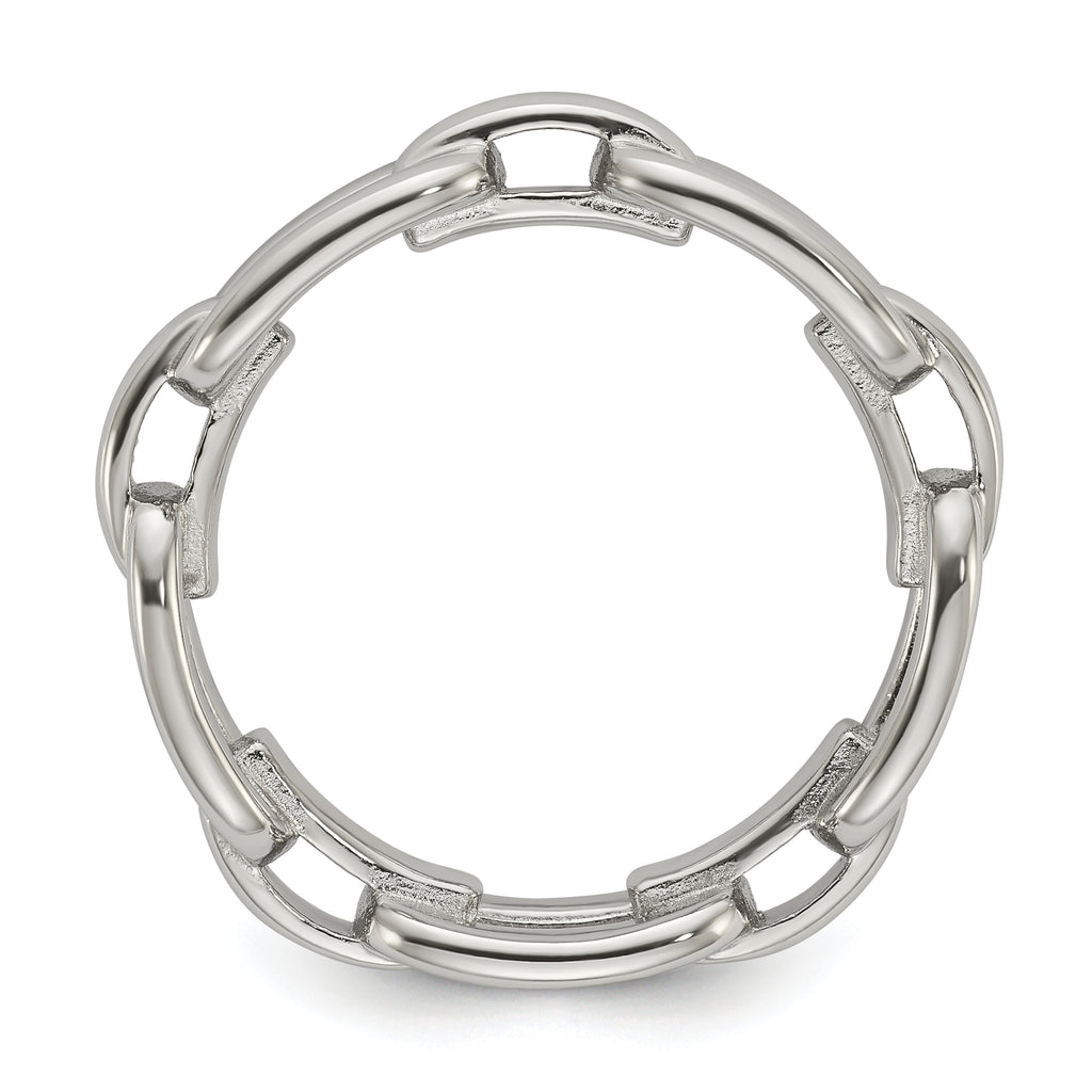 Polished Stainless Steel Wedding Band 6mm