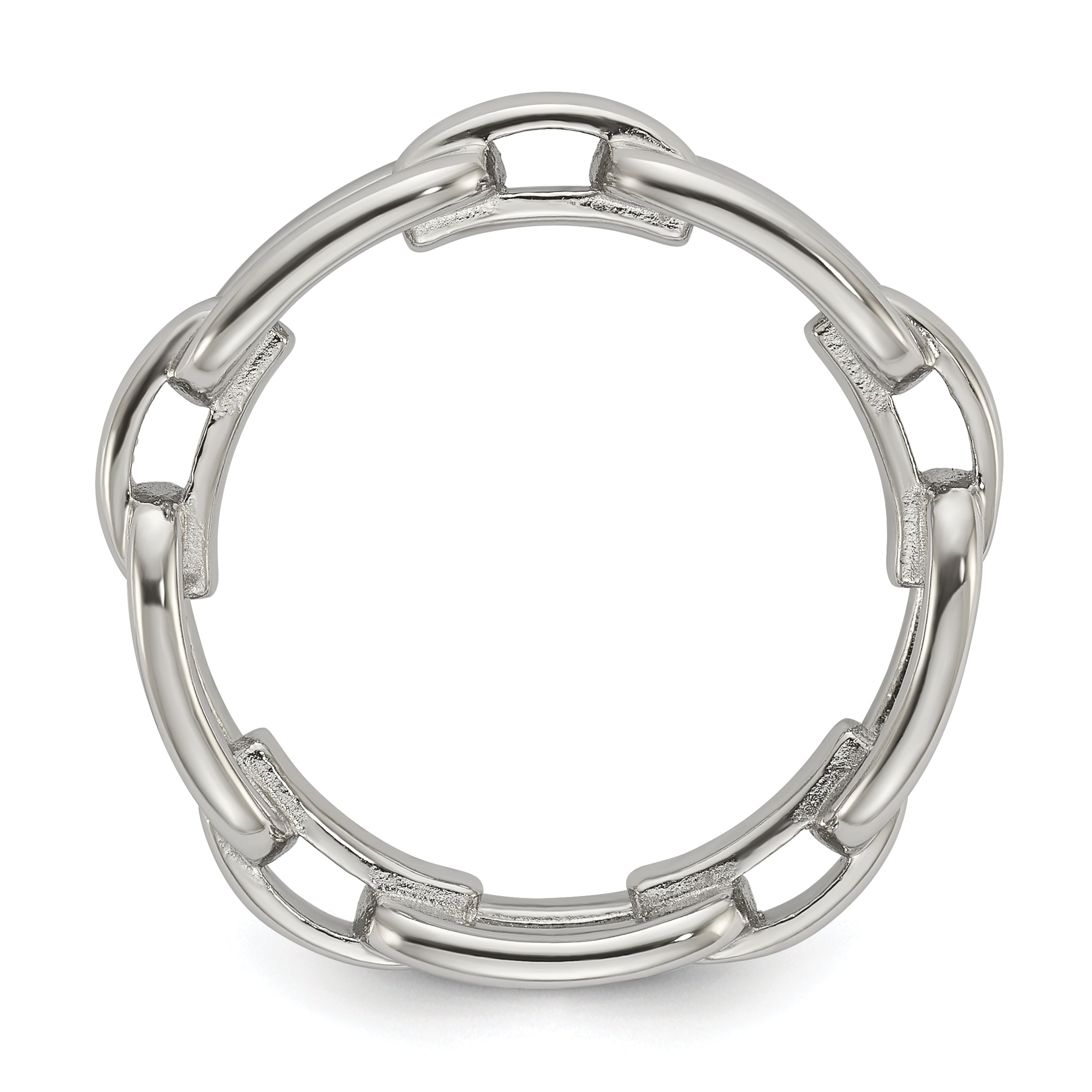 Polished Stainless Steel Wedding Band 6mm