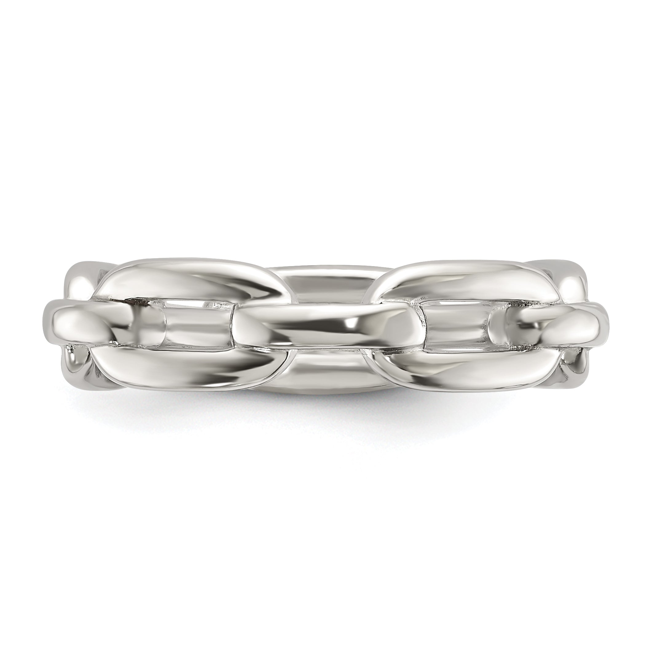 Polished Stainless Steel Wedding Band 6mm